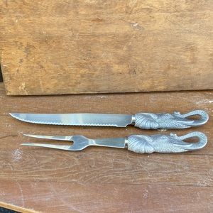Vintage Arthur Court Elephant Carving set